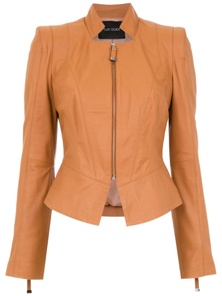 Tufi Duek Leather Jacket - Brown