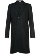 Comme Des Garçons Homme Plus Striped Sleeve Long Jacket - Black