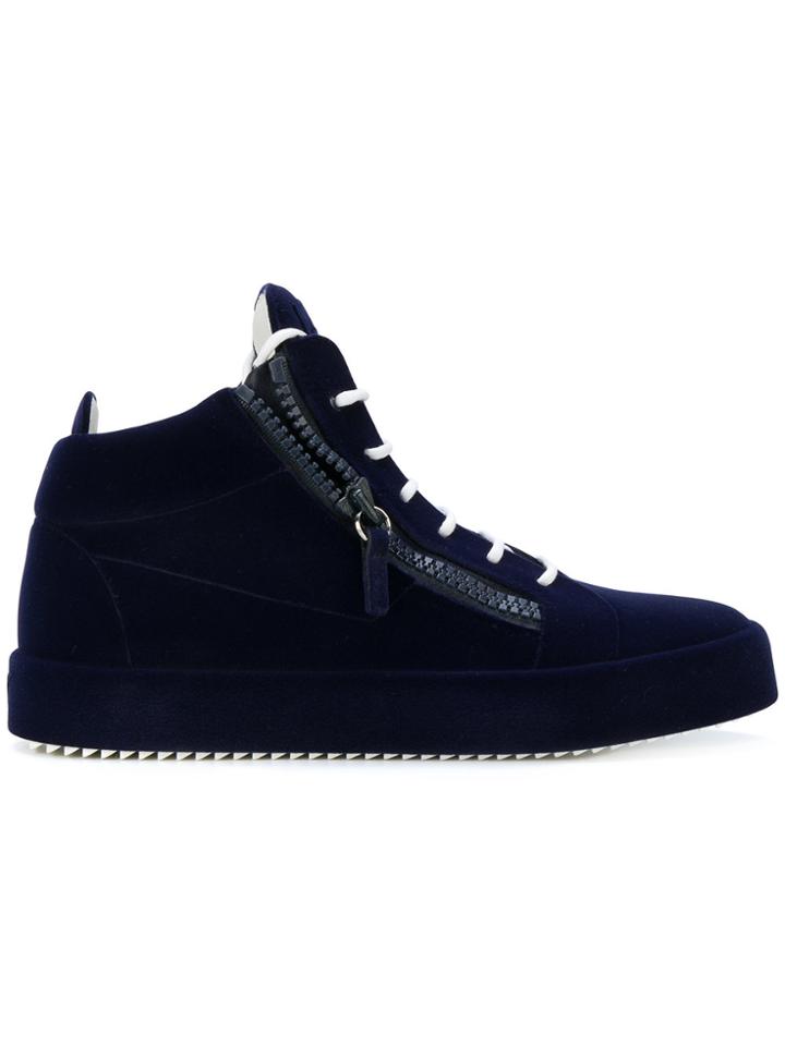 Giuseppe Zanotti Design The Unfinished Sneakers - Blue