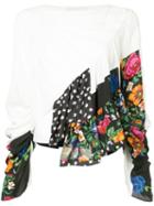 3.1 Phillip Lim Ruffle-layered Floral Blouse - White