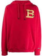 Buscemi Logo Patch Hoodie - Red
