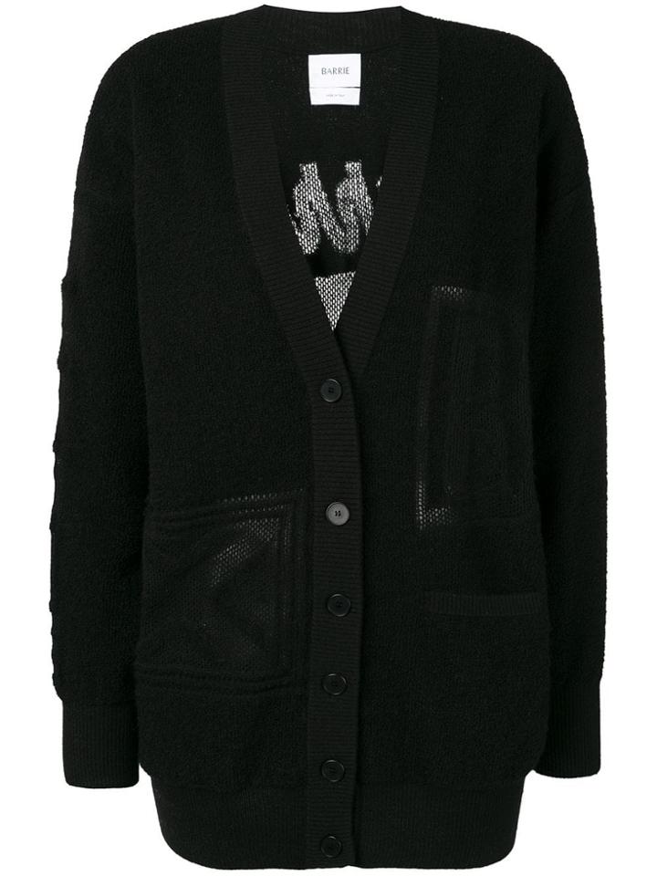 Barrie Classic Fitted Cardigan - Black