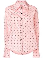 Marc Jacobs Long-sleeve Polka Dot Blouse - Pink