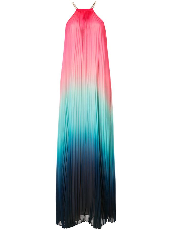 Trina Turk Ombré Pleated Maxi Dress - Multicolour