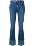 Stella Mccartney Fringed Jeans - Blue