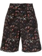 Givenchy Baboon Print Shorts, Men's, Size: M, Black, Cotton