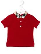 Burberry Kids - Button Down Polo Shirt - Kids - Cotton - 24 Mth, Toddler Boy's, Red