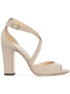 Jimmy Choo Carrie 100 Sandals - Nude & Neutrals