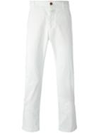 Closed Slim Fit Chinos, Men's, Size: 34, White, Cotton/spandex/elastane