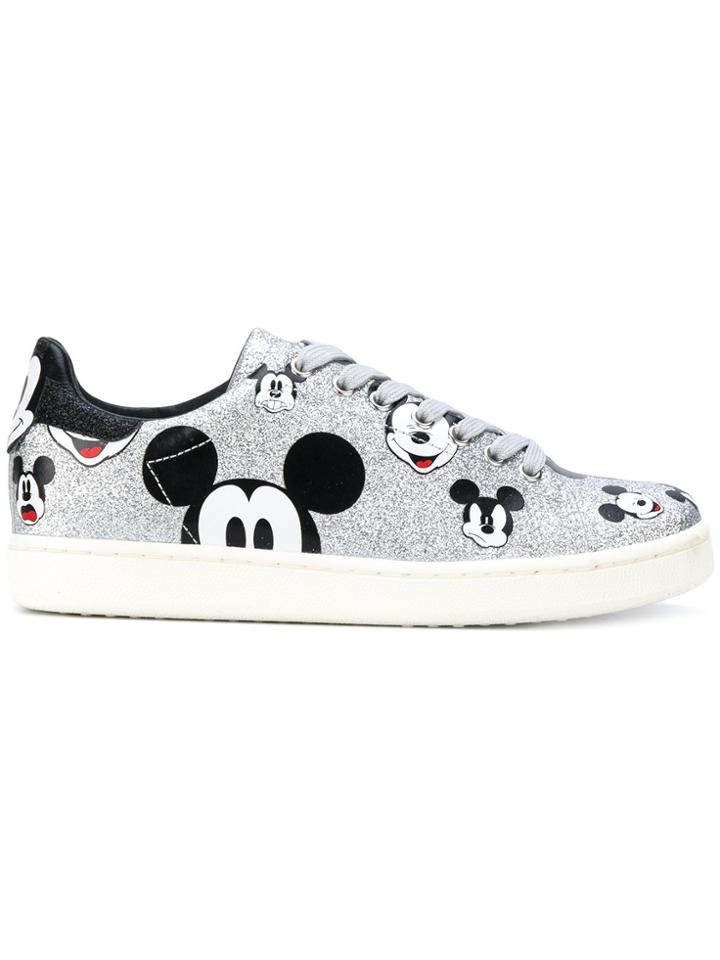 Moa Master Of Arts Cartoon Print Sneakers - Metallic