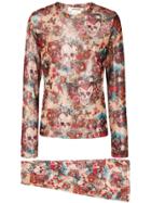 Comme Des Garçons Skull Two-piece Suit - Multicolour