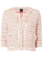 Pinko Cropped Tweed Jacket - Neutrals