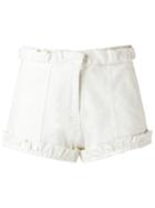 Andrea Bogosian Ruffled Shorts, Women's, Size: P, White, Cotton
