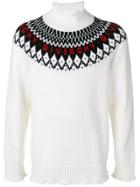 Givenchy Roll Neck Logo Knit Sweater - White