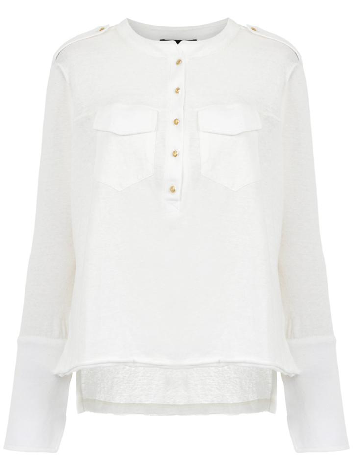 Andrea Bogosian Flap Pockets Shirt - White