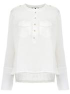 Andrea Bogosian Flap Pockets Shirt - White