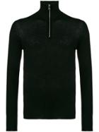 Prada Half Zip Knitted Jumper - Black