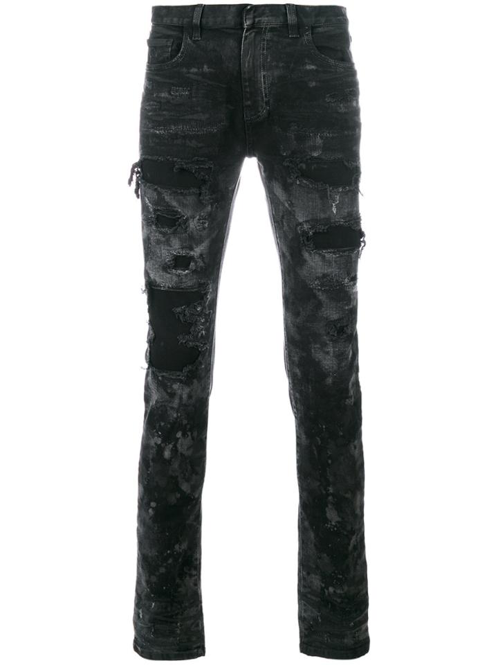 Faith Connexion Distressed Look Skinny Jeans - Black