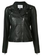 Just Female Zipped Pocket Biker Jacket, Women's, Size: Small, Black, Polyester/lamb Skin
