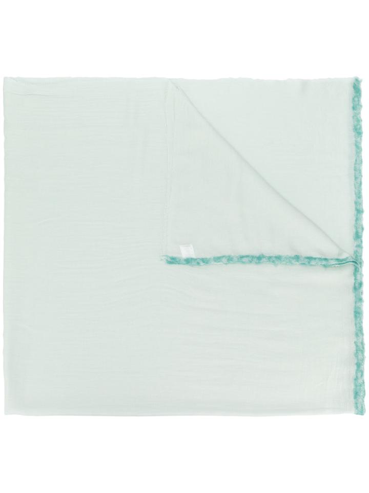 Faliero Sarti Tie-dye Hem Scarf - Green