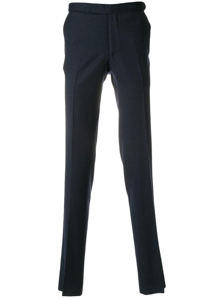 Fashion Clinic Timeless Printed Tailored Trousers - Blue