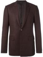 Givenchy Patterned Button Front Blazer - Brown