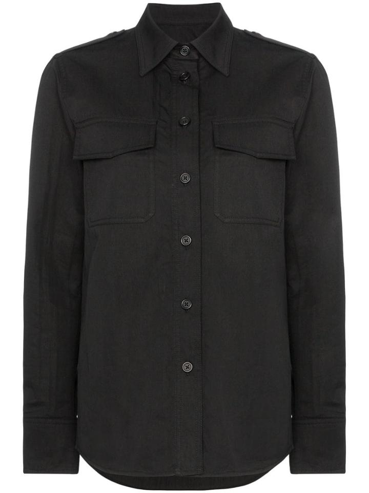 Helmut Lang Front Pocket Detail Shirt - Black