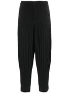 Homme Plissé Issey Miyake Cropped Relaxed Trousers - Black