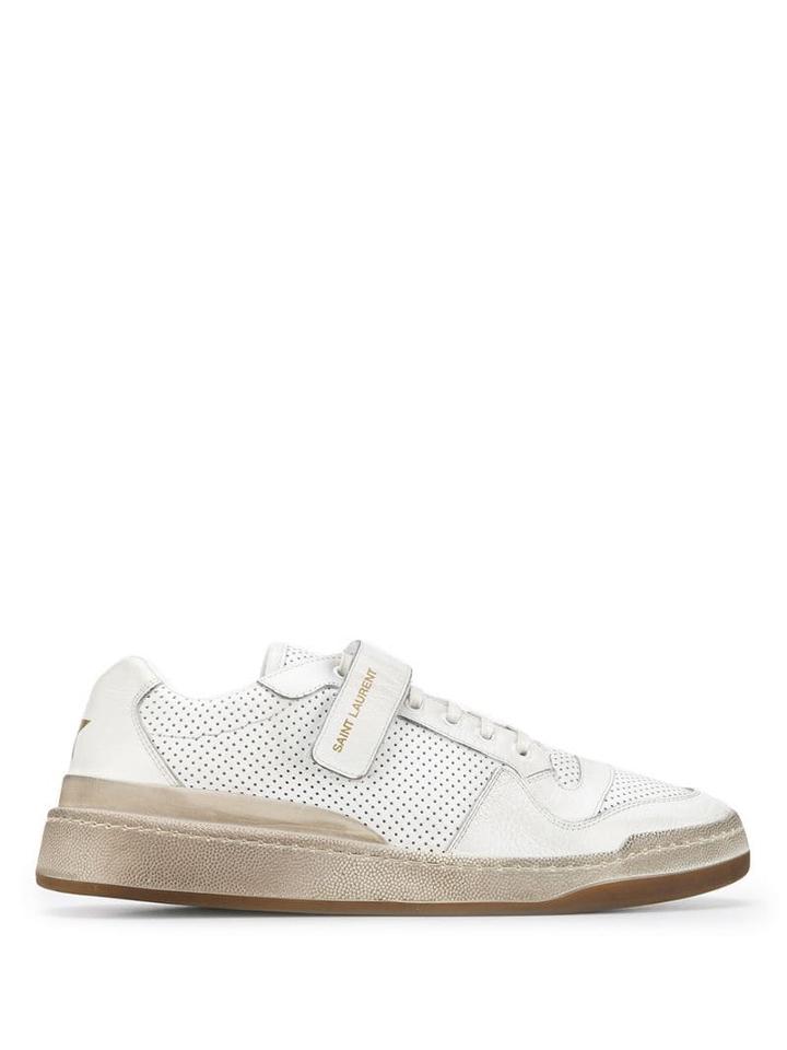 Saint Laurent Sl24 Low Top Sneakers - White