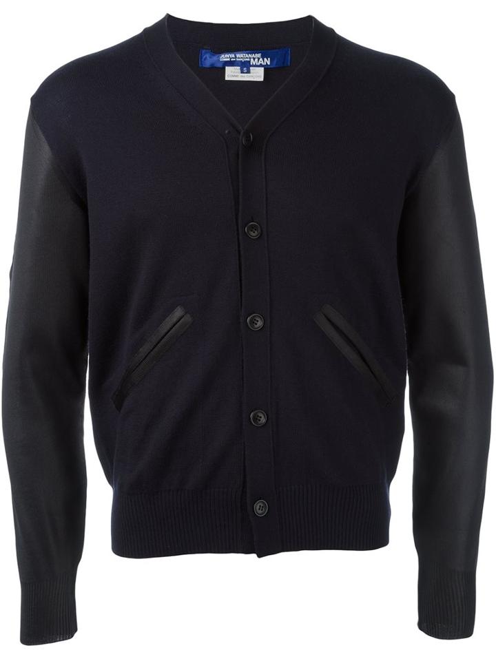 Junya Watanabe Comme Des Garçons Man Contrast Sleeve Cardigan