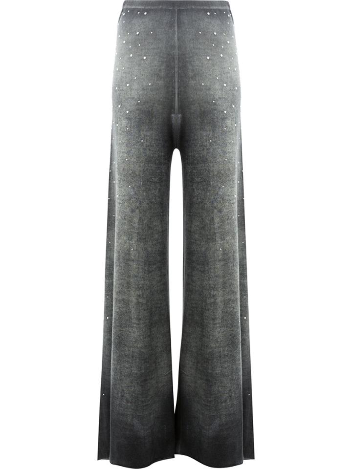Avant Toi Wide Leg Trousers - Grey