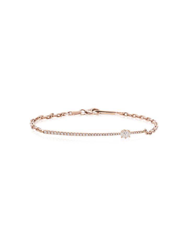 Jade Trau Metallic Rae Chain 18k Gold Diamond Bracelet