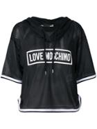 Love Moschino Hooded T-shirt - Black