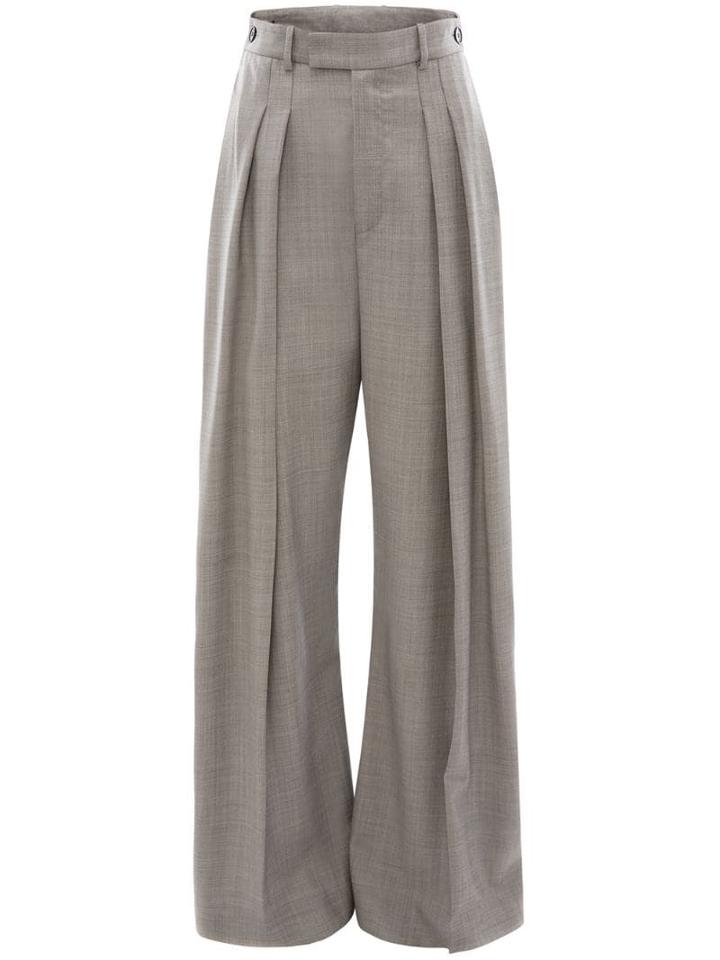 Jw Anderson High Waisted Wide Leg Trousers - Grey