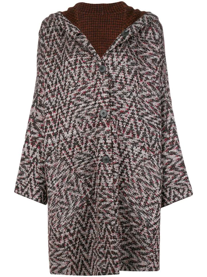 Missoni Zig Zap Pattern Cardigan - Red