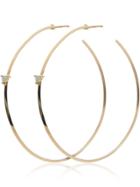 Lizzie Mandler Fine Jewelry Yellow Gold Diamond Hoop Earrings -
