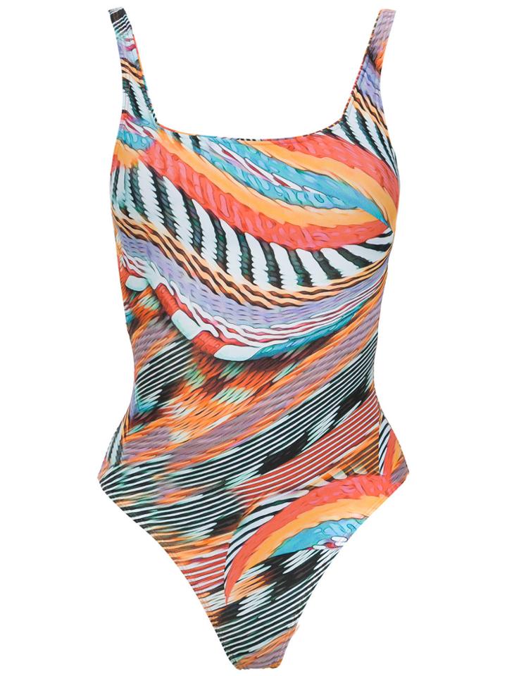 Lygia & Nanny Maillot Hapuna Estampado - Yellow & Orange