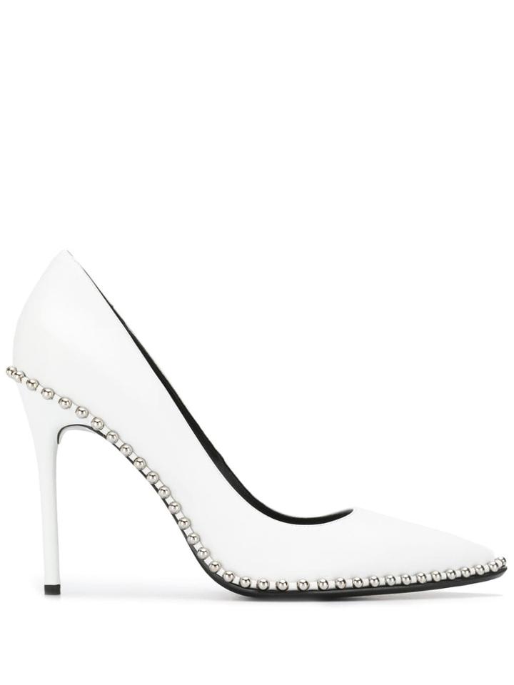 Alexander Wang Embellished Pumps - White
