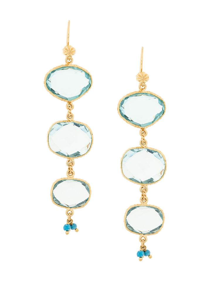 Gas Bijoux Silene Drop Earrings - Blue