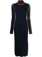 Maison Margiela Roll Neck Sweater Dress - Blue