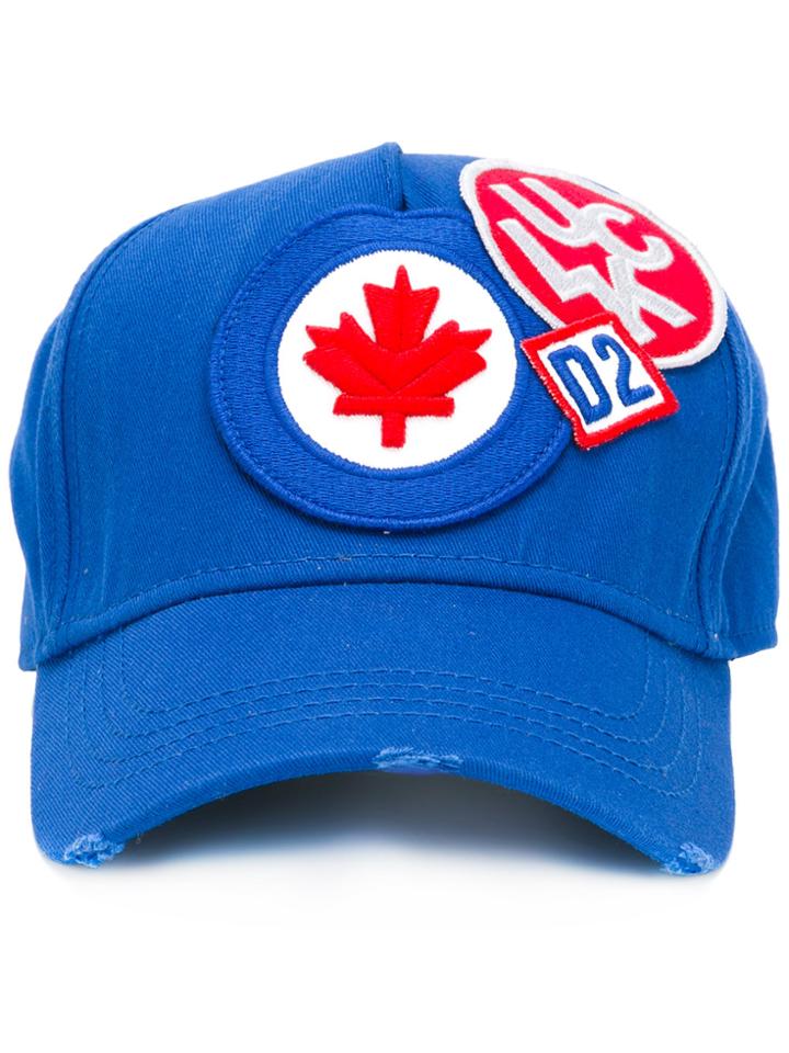 Dsquared2 Luck Patch Baseball Cap - Blue