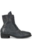 Guidi Lace-up Ankle Boots - Blue