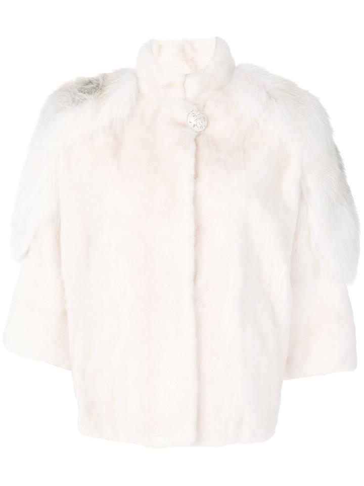 Cara Mila Mini Marilyn Mink Jacket - Nude & Neutrals