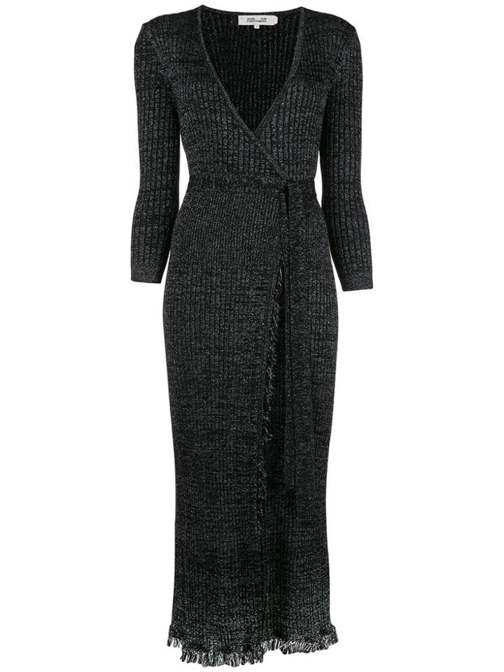 Diane Von Furstenberg Bobbi Wrap Dress - Black