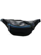 Neil Barrett Fishnet Detailed Belt Bag - Black