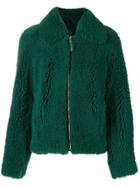 Cédric Charlier Shearling Coat - Green