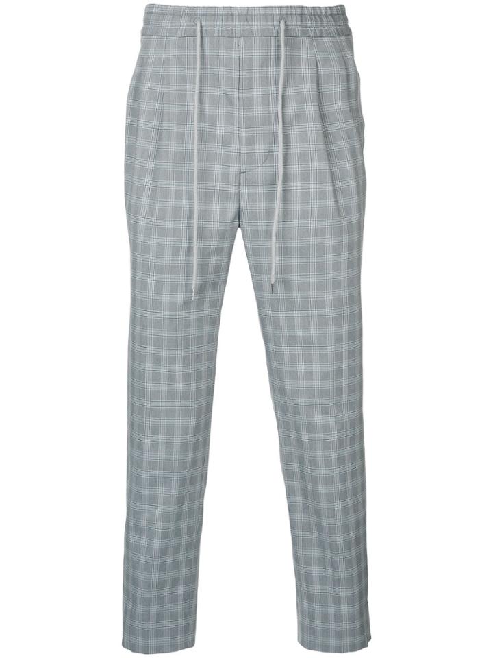 Monkey Time Checked Trousers - Grey