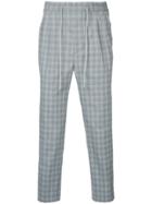 Monkey Time Checked Trousers - Grey