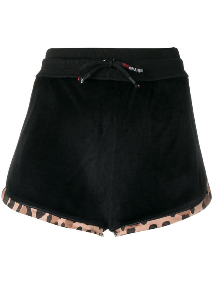 Roberto Cavalli Logo Track Shorts - Black