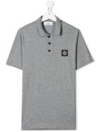 Stone Island Junior Logo Polo Shirt - Grey